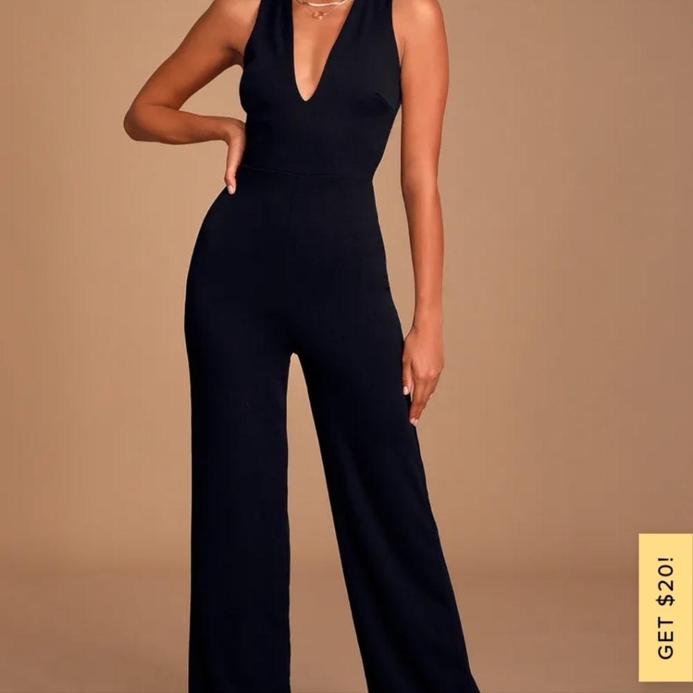 Lulu's Black Jumpsuit XL